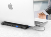 11 合 1 USB C 集線器，帶 2 x HDMI 4K 30HZ+ VGA + Type C PD 100W 數據 + RJ45 + 3 x USB A 3.0 + 3.5mm 音頻/麥克風 + SD + TF 讀卡器多端口擴展塢，適用於筆記本電腦/手機