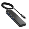 5 合 1 USB C HUB c 型插頭，帶 USB A 3.0 + 2 x USB A 2.0 SD + TF 多端口適配器擴展塢，適用於筆記本電腦 MacBook