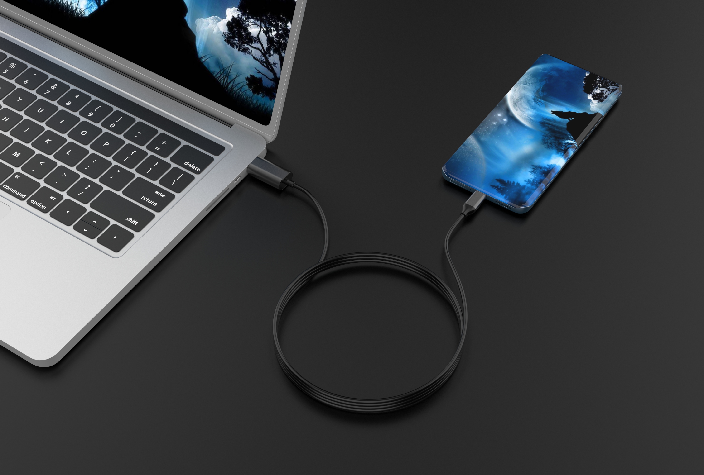 Ger&eth; C til HDMI sn&uacute;ru 4K 60HZ Video Output samn&yacute;tingarskj&aacute;gr&aelig;ja 