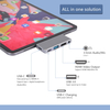 5 合 1 USB C HUB type c 插頭轉 HDMI 4K30HZ+PD 60W+Type C 數據+3.5mm 音頻/麥克風 +USB A 3.0 5 端口筆記本電腦擴展塢