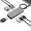 8 IN 1 usb c hub TYPE-C to HDMI 4K@60HZ+PD100W+Gigabit RJ45 1000Mbps+3 * USB-A 3.1 10Gbps+SD+TF зөөврийн компьютер/утсанд зориулсан олон үйлдэлт залгах станц