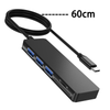 5 合 1 USB C HUB c 型插頭，帶 USB A 3.0 + 2 x USB A 2.0 SD + TF 多端口適配器擴展塢，適用於筆記本電腦 MacBook