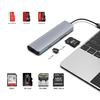 9-IN-1-USB-C-HUB mit HDMI 4K30 Hz + PD 100 W + Typ-C-Daten + 3 x USB A 3.0 + RJ45 1000 Mbit/s + SD + TF-Kartenleser-Steckplatz, Power-Lade-Multiport-Adapter, Dockingstation f&uuml;r Laptop