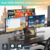 14 IN 1 Docking station 4K60HZ Dual HDMI DP RJ45 USB-A 3.1 3.0 2.0 USB-C 3.1 Mandantes+ Data Transfer+Video Output+ Lector Card+Network+Call Function USB C HUB stationem docking pro laptop/Macbook
