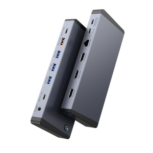 สถานีเชื่อมต่อ Thunderbolt 4 14-in-1 พร้อมจอแสดงผล 4K@60Hz สามจอ, 100W PD, 10Gbps USB-C/USB-A และ Gigabit Ethernet