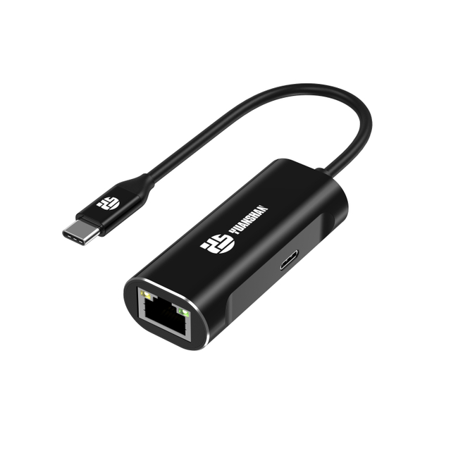 2合1 Type C轉千兆RJ45 1000Mbps網口+USB C PD 100W筆記本電腦充電適配器集線器