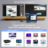 5-in-1-USB-C-MST-Dock f&uuml;r Mac und Windows, Dual HDMI + DP, 8K-Display, 100 W PD-Aufladung