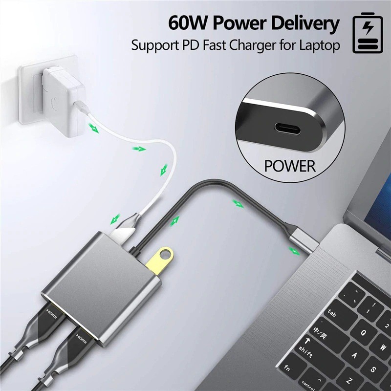 Macbook Air에서 USB C를 Hdmi로 사용하는 방법은 무엇입니까?