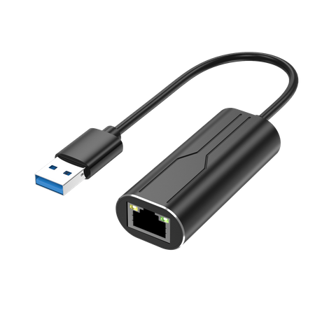 Зөөврийн USB 1000Mbps Гигабит Ethernet адаптер, MacBook/Windows USB-A-аас RJ45-д зориулсан 15см