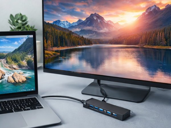 S&aring;dan installeres USB 3.0 til HDMI-adapter