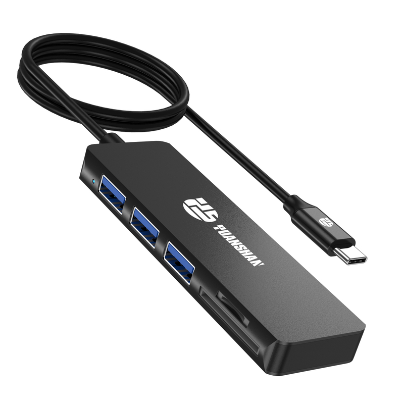 5 合 1 USB C HUB c 型插頭，帶 USB A 3.0 + 2 x USB A 2.0 SD + TF 多端口適配器擴展塢，適用於筆記本電腦 MacBook