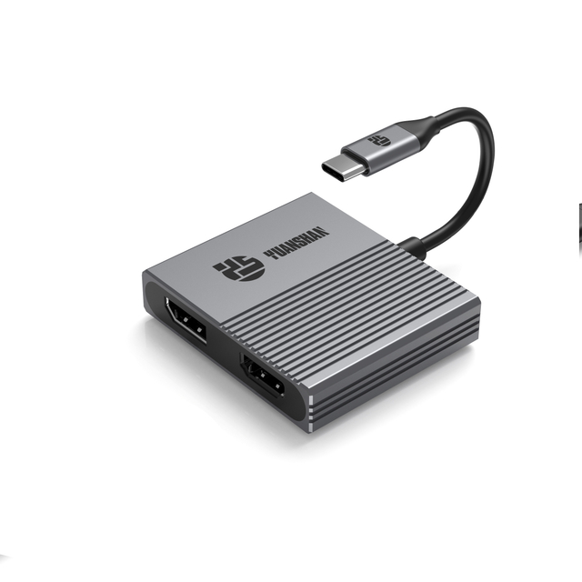4 EN 1 tipo C al divisor del adaptador del EJE HDMI del paladio 100W USB C del DP HDMI 4K60HZ USB3.0 para el ordenador port&aacute;til/Macbook